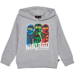 LEGO® Ninjago Hættetrøje - LWScout 102 - Grey Melange