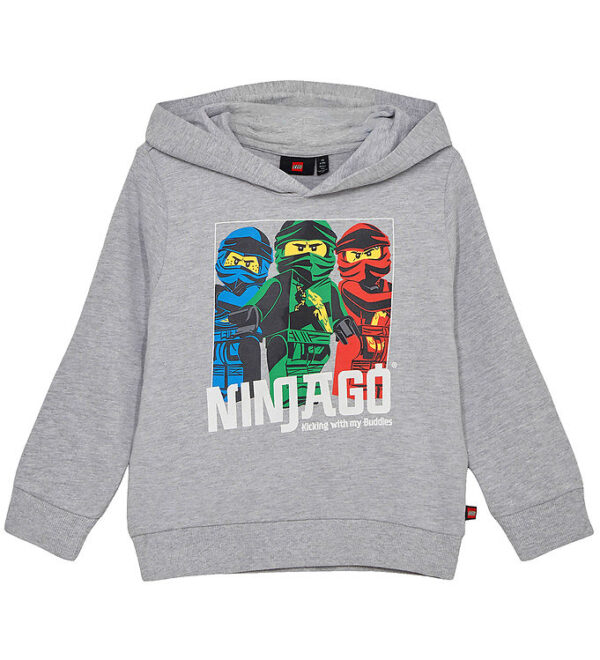 LEGO® Ninjago Hættetrøje - LWScout 102 - Grey Melange