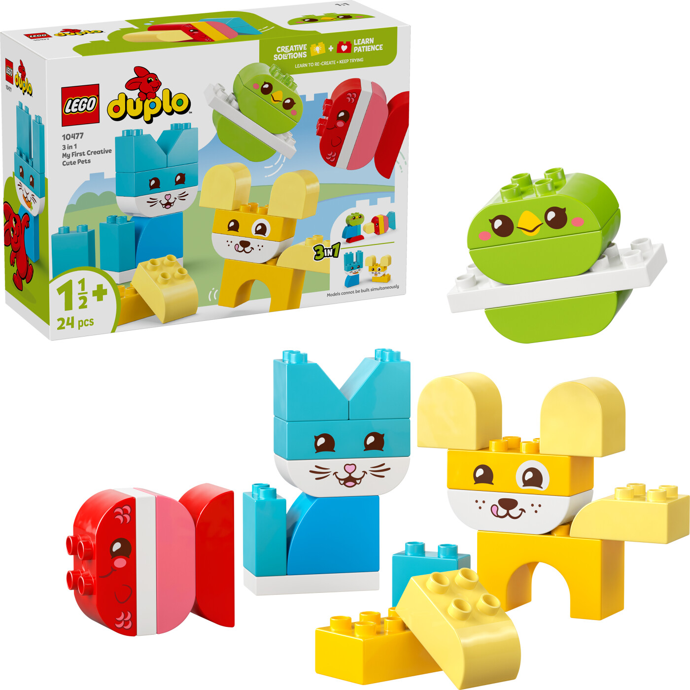 Lego 10477 - Duplo My First - 3-i-1 Kreative Søde Kæledyr