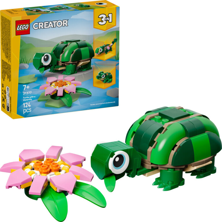 Lego 31377 - Skildpadde Med åkandeblomst - Creator 3-i-1