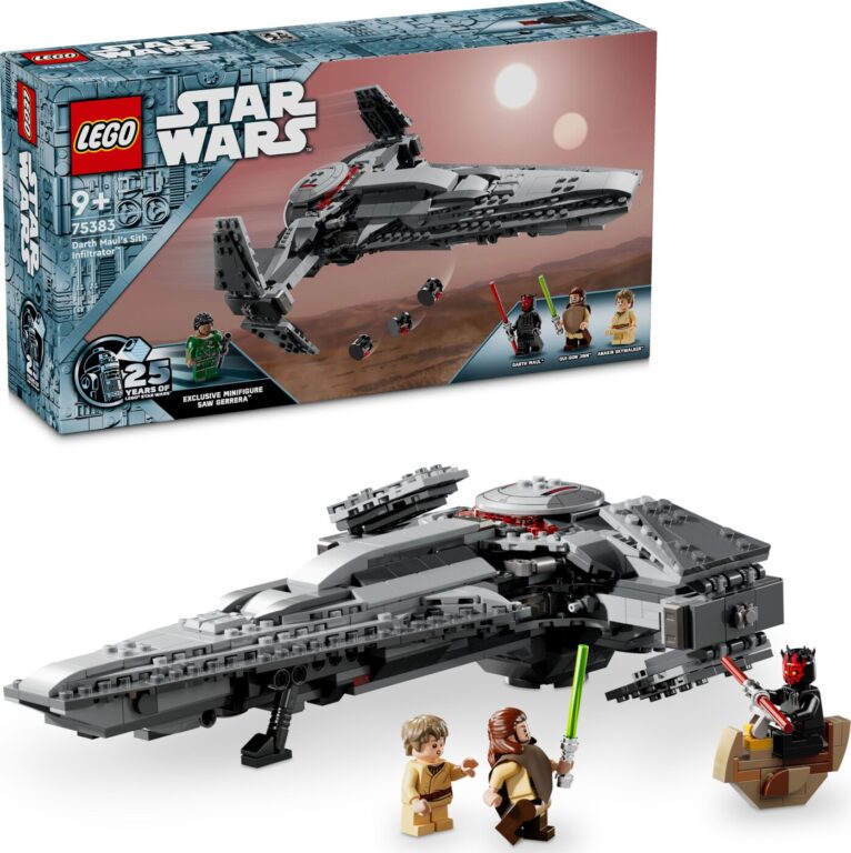 Lego 75383 - Darth Mauls Sith Infiltrator - Star Wars - 25 Years
