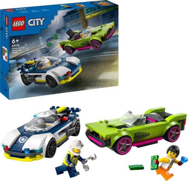 Lego City - Biljagt Med Politi Og Muskelbil - 60415