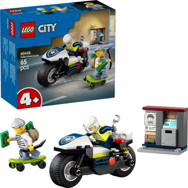 Lego City - Politimotorcykel På Forbryderjagt - 60455