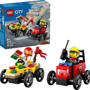 Lego City - Racerbilpakke - Pizzabil Mod Brandbil - 60458