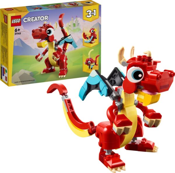 Lego Creator 3-in-1 - Drage - Rød - 31145