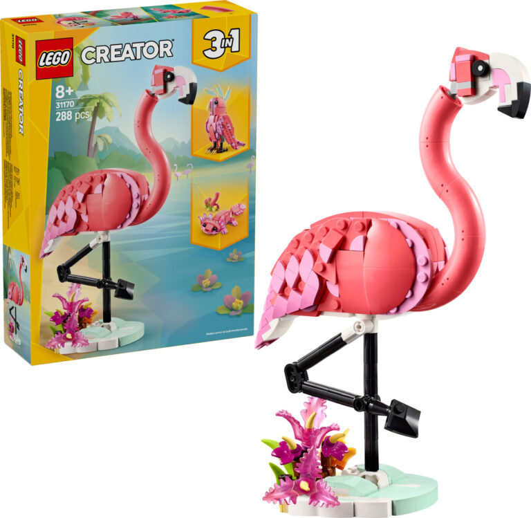Lego Creator 3-in-1 - Vilde Dyr - Pink Flamingo - 31170