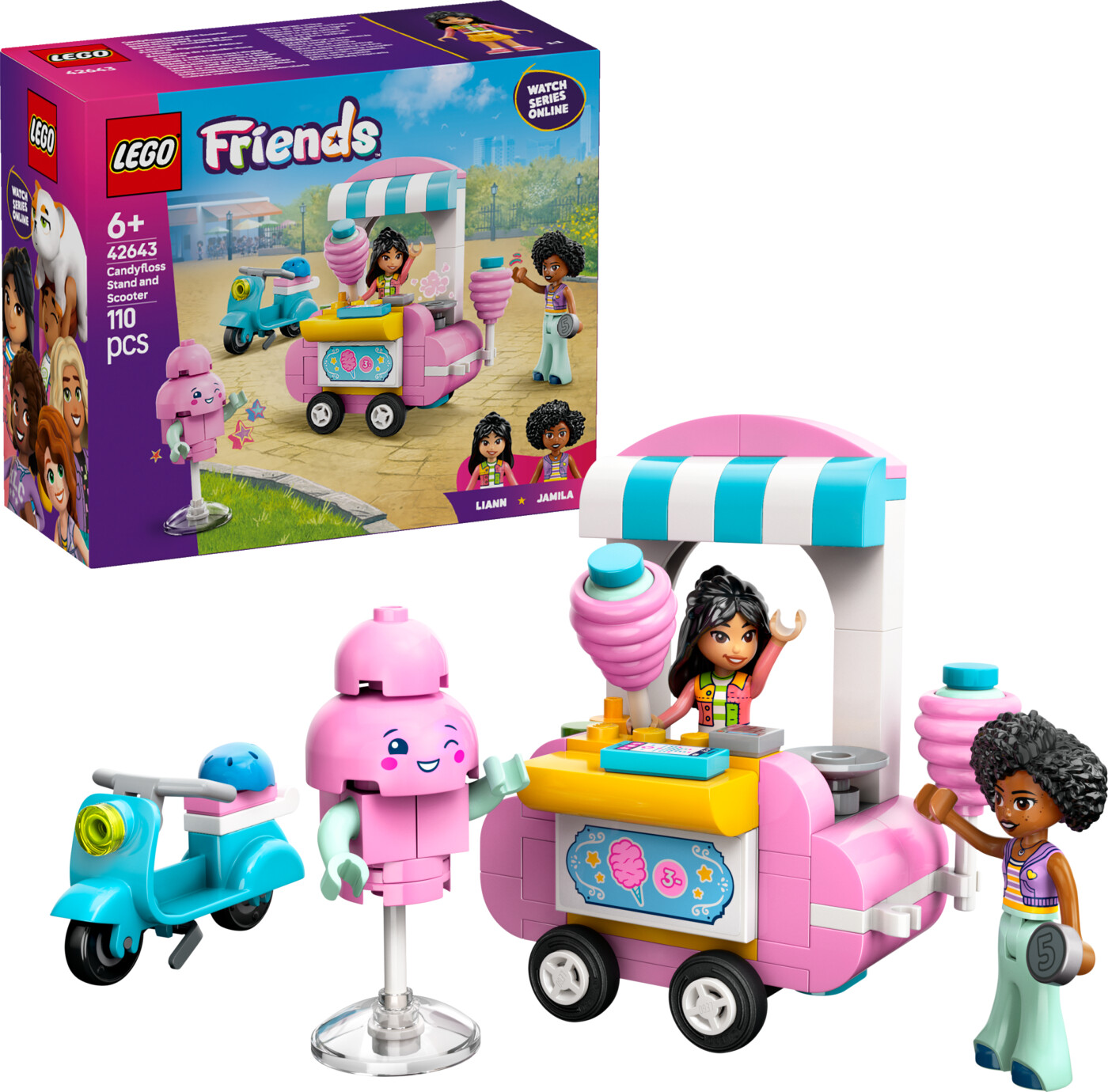 Lego Friends - Candyfloss-bod Og Scooter - 42643
