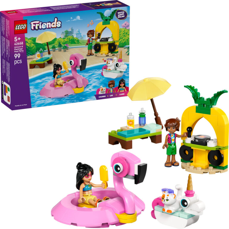Lego Friends - Poolparty Med Enhjørning Og Flamingo - 42658