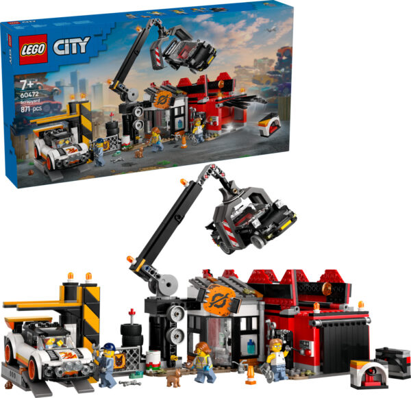 Lego - Lego City - Skrotplads Med Biler (60472)