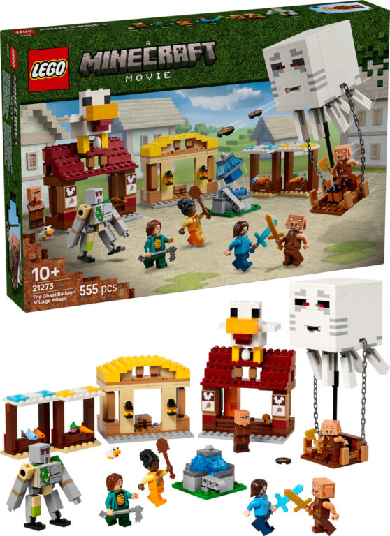 Lego Minecraft Movie - Ghast-ballonens Angreb På Landsbyen - 21273