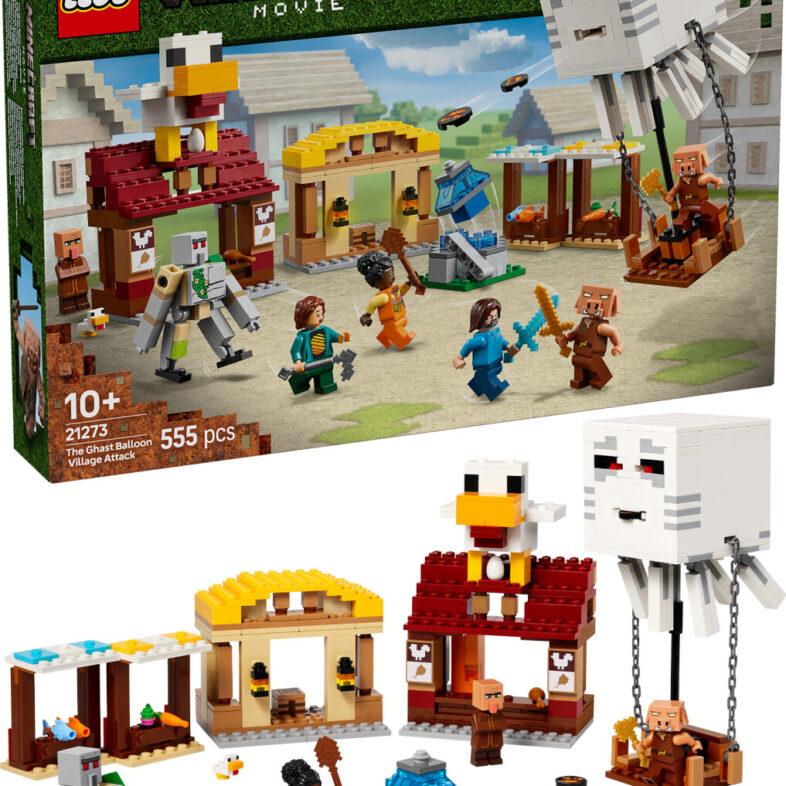 Lego Minecraft Movie - Ghast-ballonens Angreb På Landsbyen - 21273