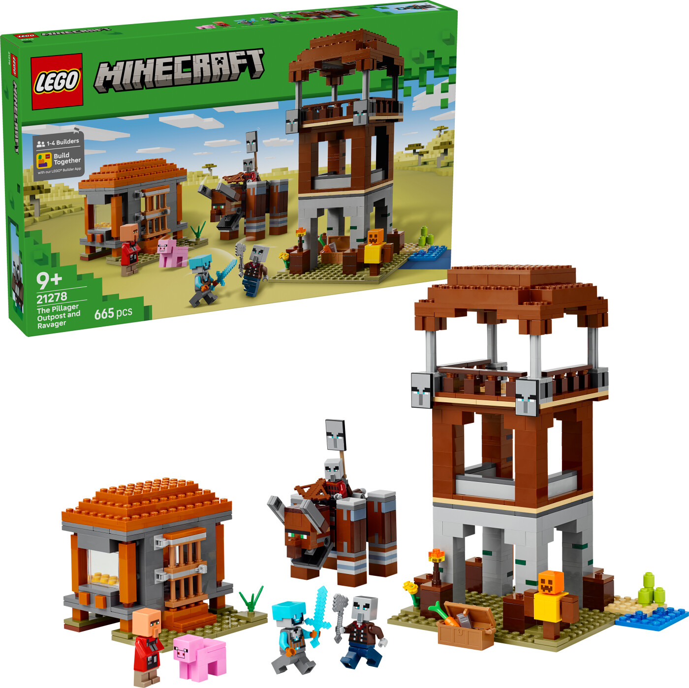 Lego Minecraft - Røverforposten Og Ravager - 21278