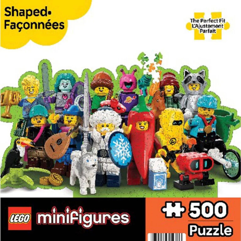 Lego - Minifig Collage Puslespil 500 Assorterede