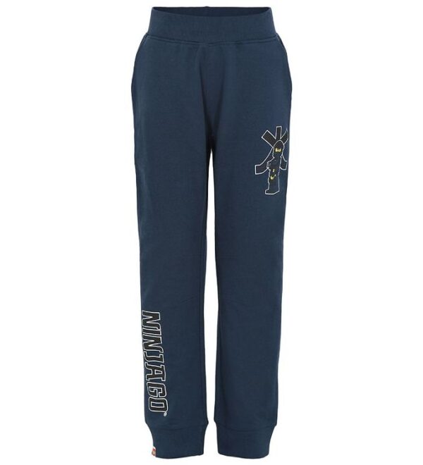 Lego Ninjago Sweatpants - Dark Navy m. print - 2 år (92) - Lego Wear Bukser - Bomuld