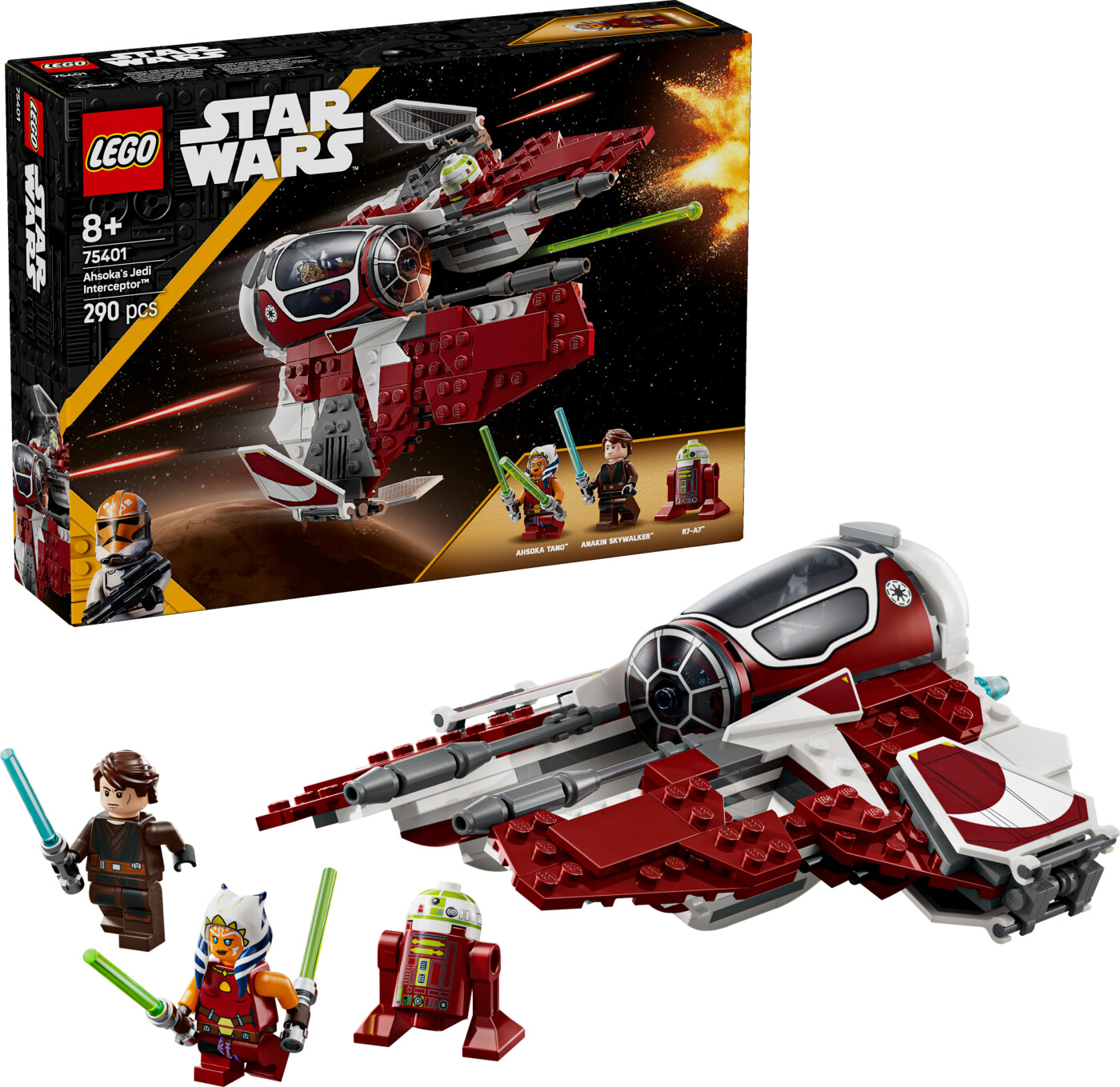 Lego Star Wars - Ahsokas Jedi Interceptor - 75401