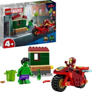 Lego - Super Heroes - Iron Man Med Motorcykel Og Hulk (76287)