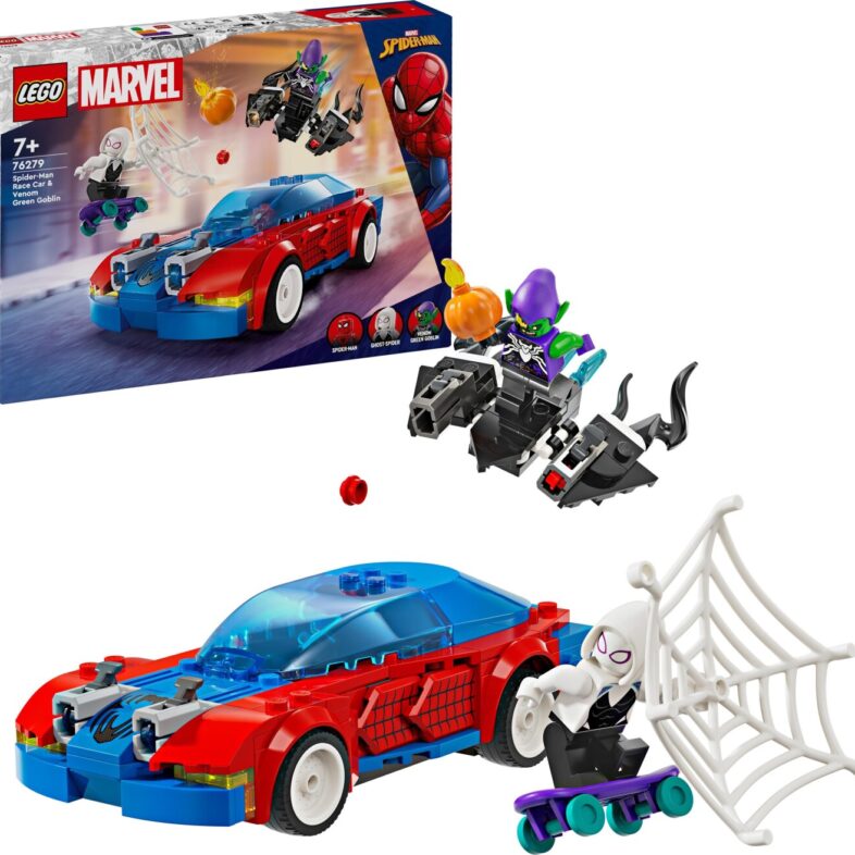 Lego Super Heroes - Spider-mans Racerbil Og Venom Green Goblin - 76279