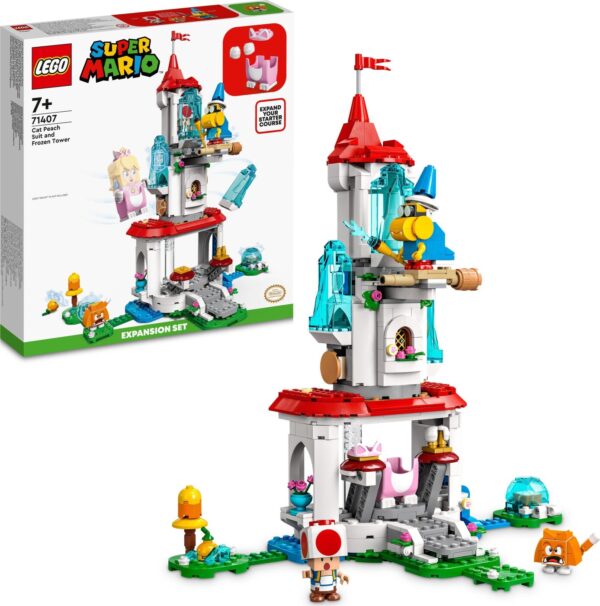 Lego Super Mario - Peach Kattedragt Og Frosttårn Udvidelsessæt - 71407