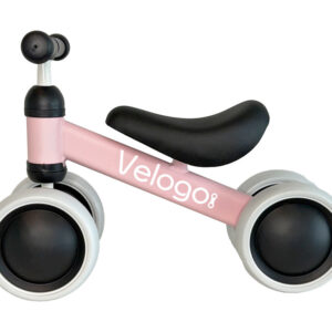 Velogo - Løbecykel fra 1 år - 4 hjul - Lys pink
