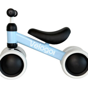 Velogo - Løbecykel fra 1 år - 4 hjul - Lyseblå