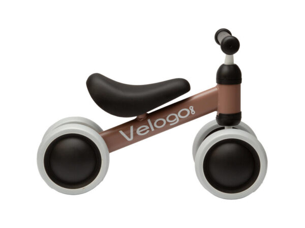 Velogo - Løbecykel fra 1 år - 4 hjul - Mat rosa